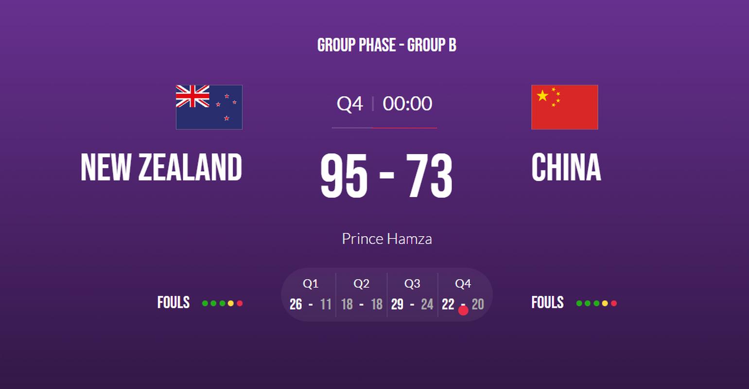 中国vs新西兰阿联酋直播