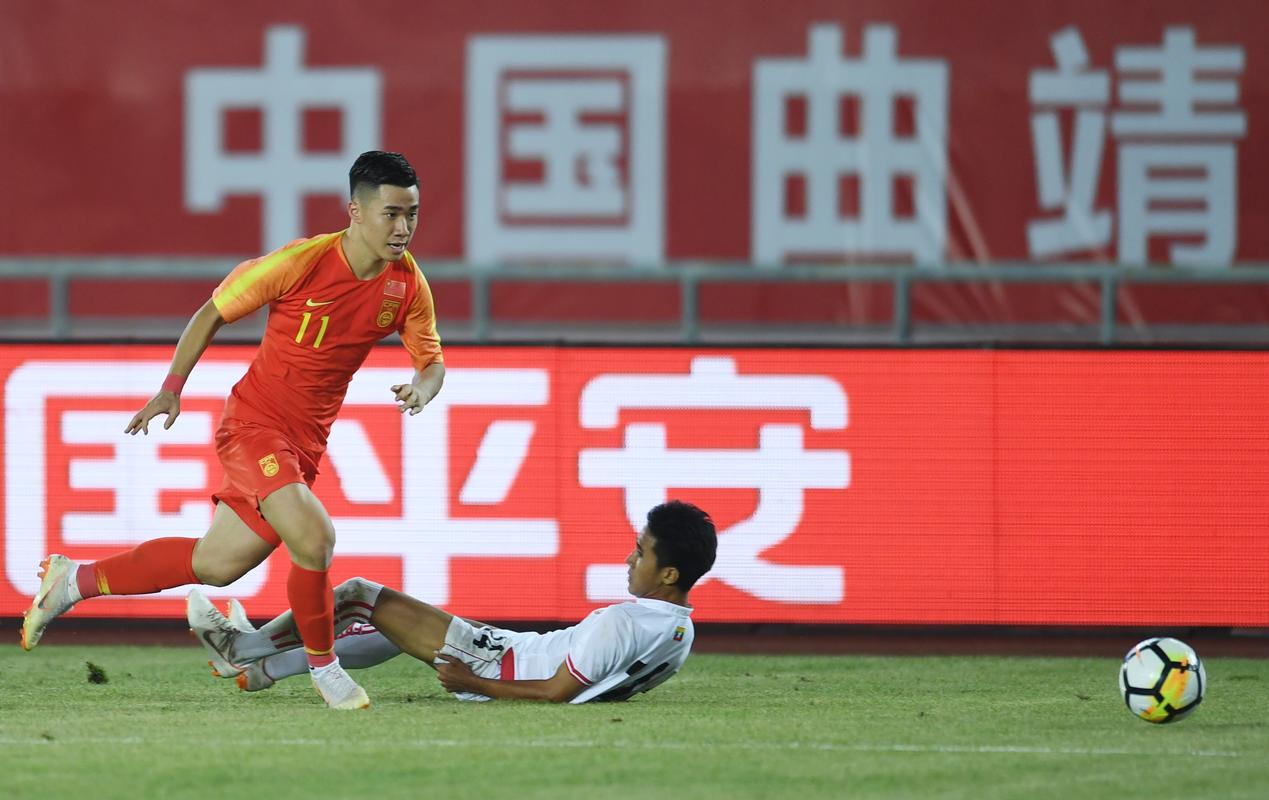 中国vs缅甸足球进球集锦