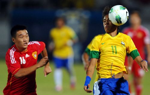 足球中国队vs巴西回放