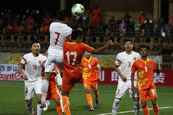 足球中国vs不丹