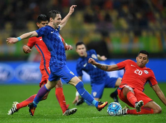中国vs智利足球男足的相关图片